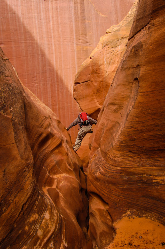 Canyoneering in the Grand Staircase Escalante National Monument.